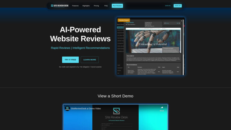 Innovative Site Review Desk AI Tool Review