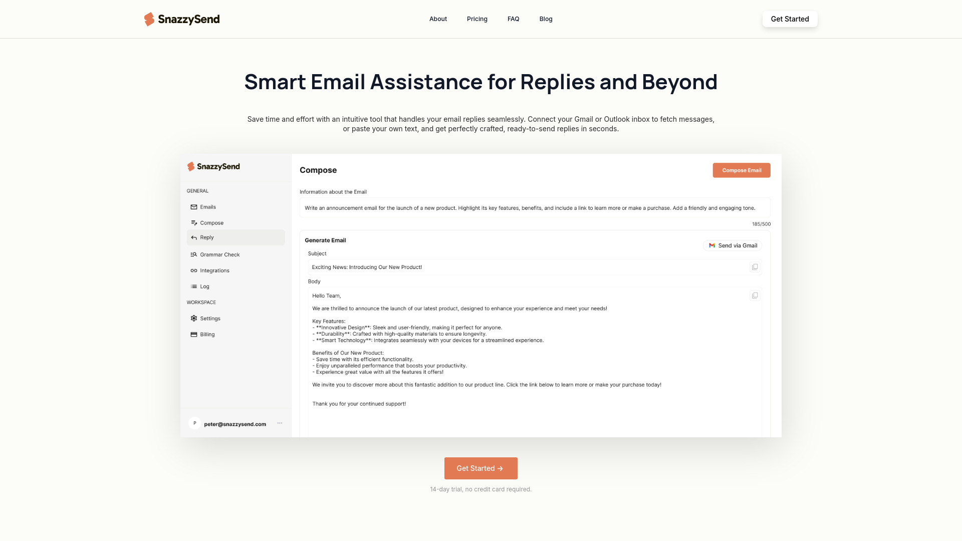 Snazzy Send logo