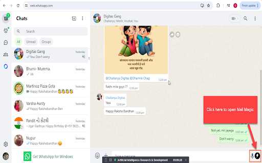 ChatGPT for WhatsApp ai chrome extension