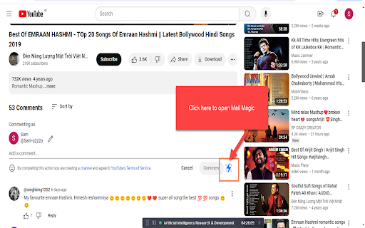 Mail Magic YouTube AI ai chrome extension