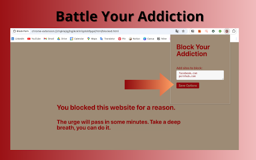 Block Porn ai chrome extension logo