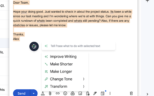 Frase ai chrome extension