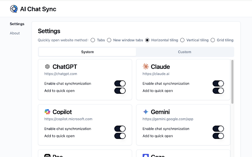 AI Chat Synchronizer Browser Plugin ai chrome extension logo