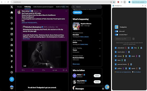Twitter Filter ai chrome extension logo