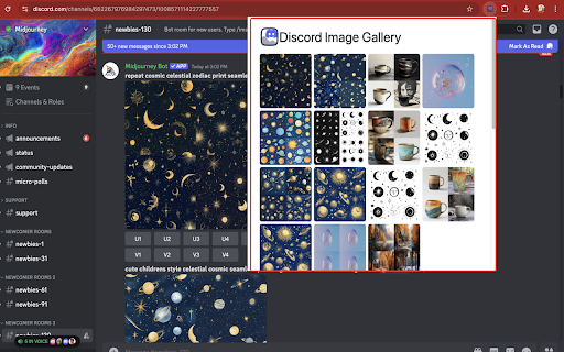 MidJourney Gallery Viewer ai chrome extension