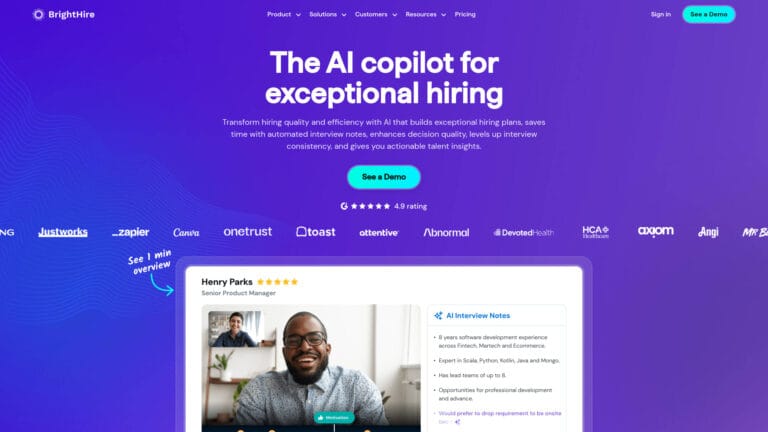 Popular Brighthire AI Tool Review