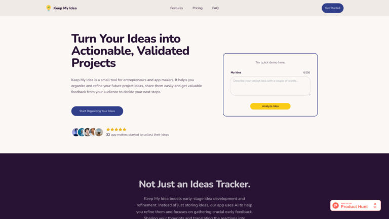 Top Keep My Idea AI Tool Review