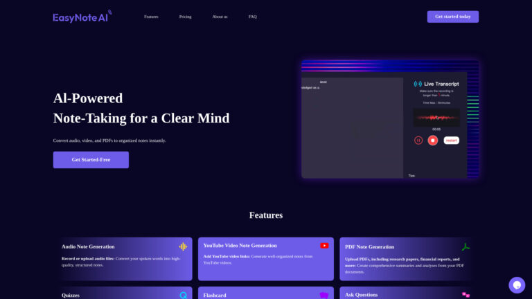 Popular Easynoteai AI Tool Review