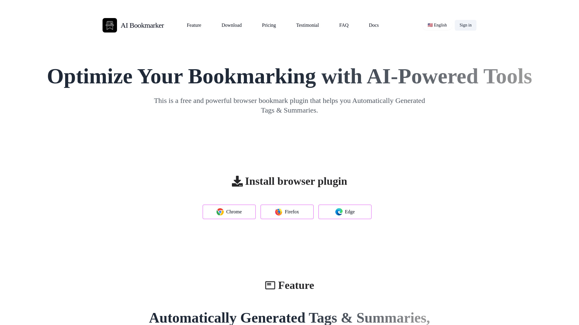 AI Bookmarker logo