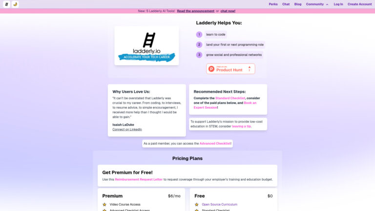New Ladderly AI Tool Review