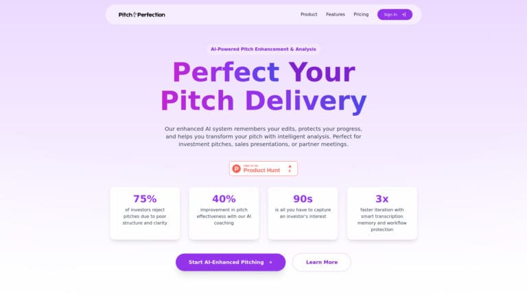 Innovative Pitch Perfection AI Tool Review