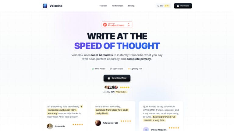 Popular Voiceink AI Tool Review