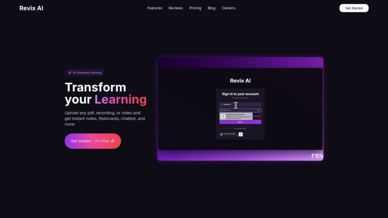 Free Revix AI AI Tool Review