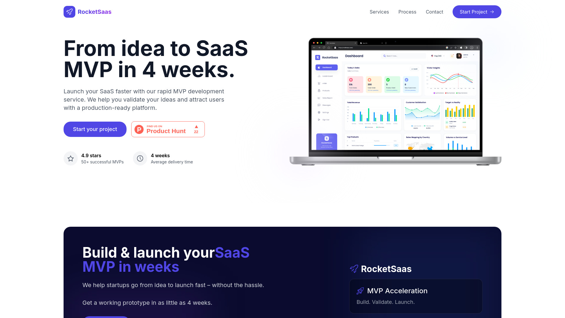 RocketSaas logo