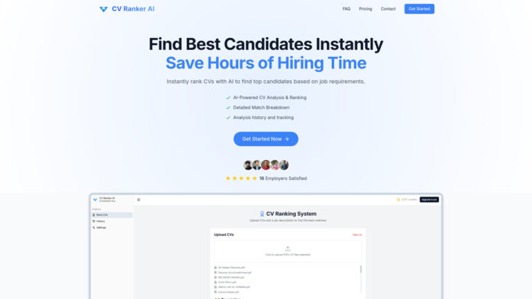 Popular Cv Ranker AI AI Tool Review