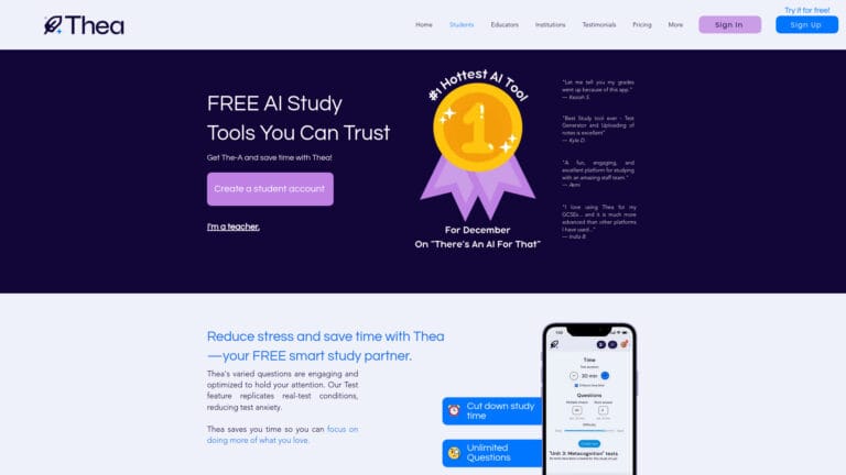 Advanced Thea AI Tool Review