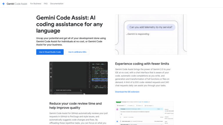 Free Gemini Code Assist AI Tool Review