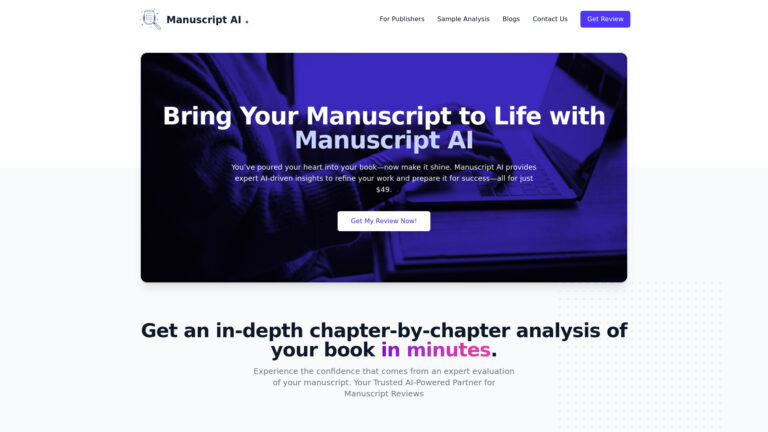 Trending Manuscript AI AI Tool Review