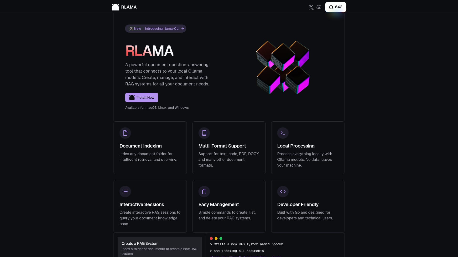 RLAMA logo