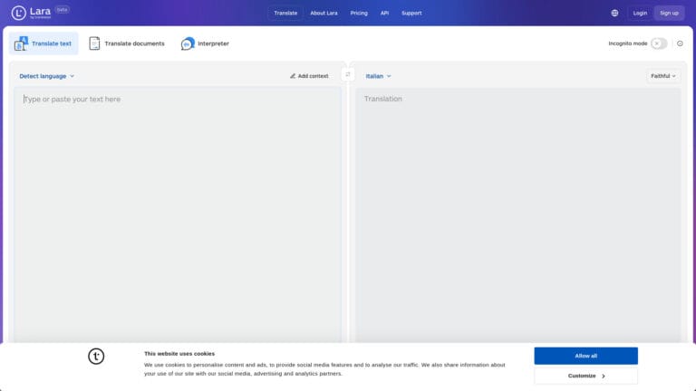 Popular Lara Translate AI Tool Review