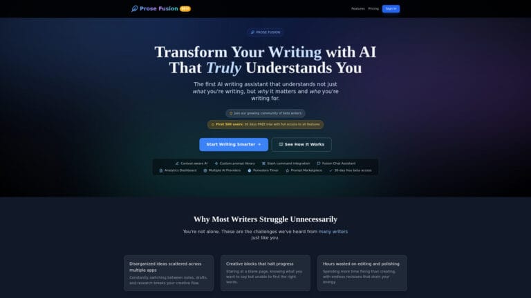 Innovative Prose Fusion AI Tool Review