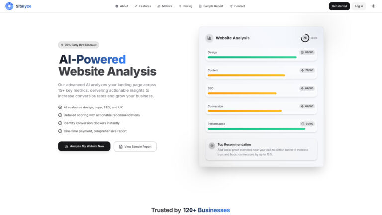 Powerful Sitalyze AI Tool Review