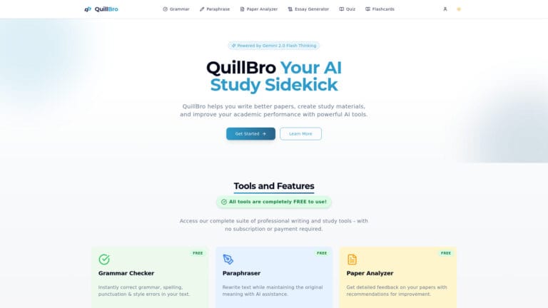 Free Quillbro AI Tool Review