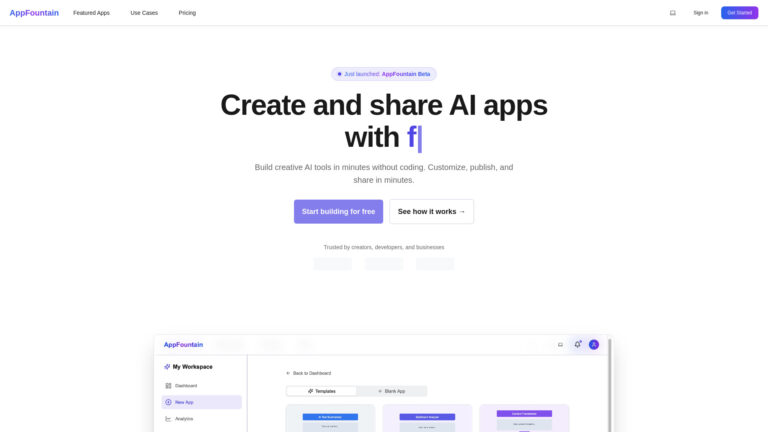 Innovative Appfountain AI Tool Review