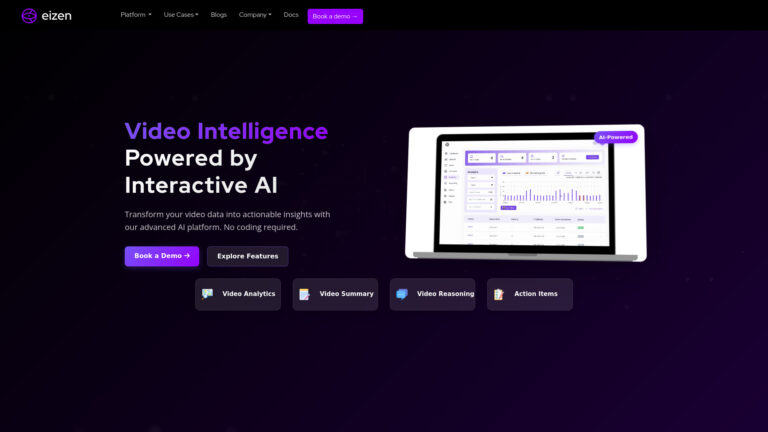 Advanced Eizen Video Intelligence AI Tool Review