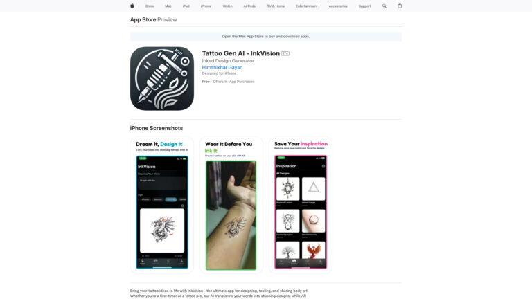 Best Tattoo Gen AI AI Tool Review