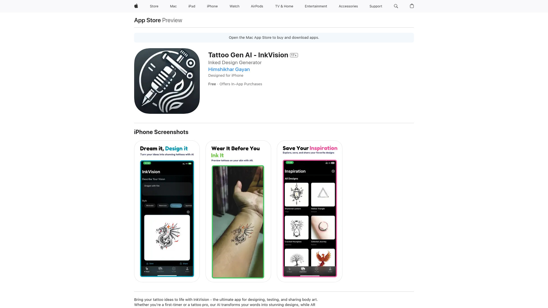 Tattoo Gen AI