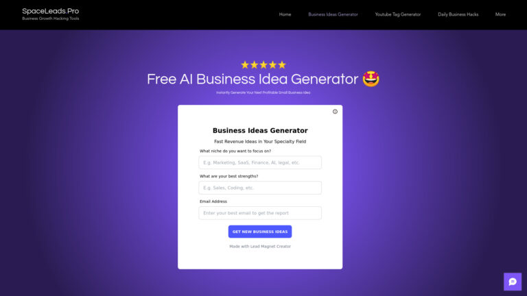 Powerful Space Leads Pro AI Tool Review