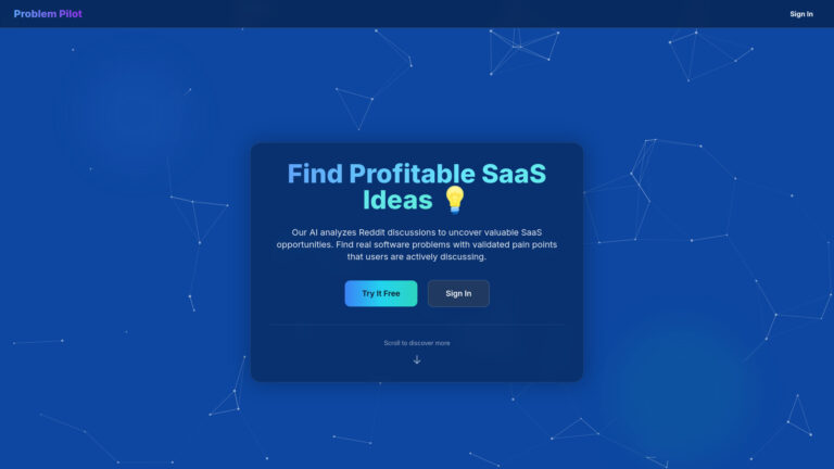 Free Problem Pilot AI Tool Review