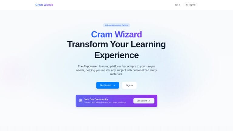 Best Cram Wizard AI Tool Review