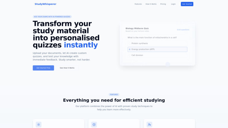 New Studywhisperer AI Tool Review