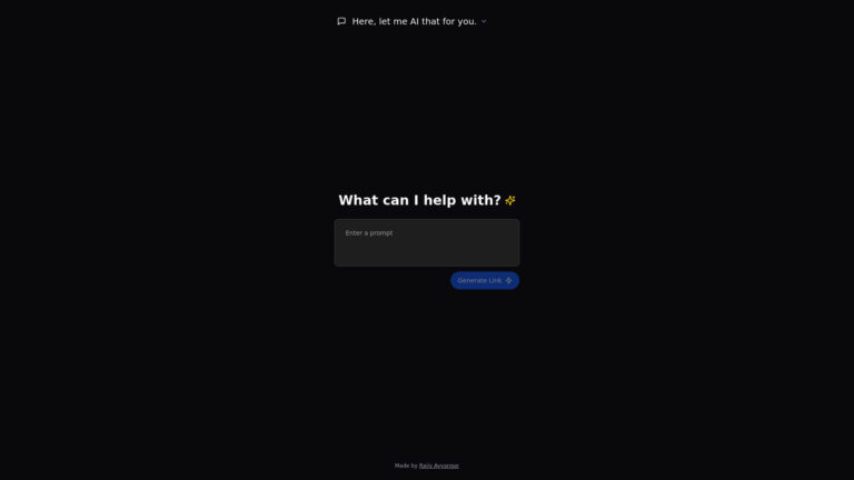 Innovative Here, Let Me AI That For You. AI Tool Review