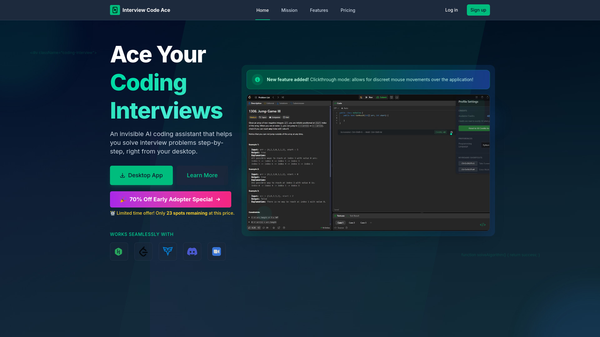 Interview Code Ace logo