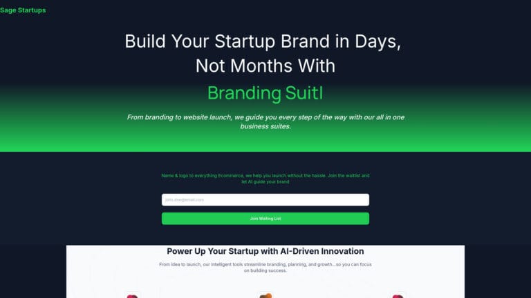 Advanced Sage Startup AI AI Tool Review