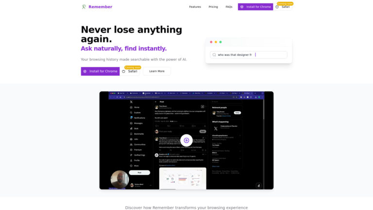 Advanced Remember AI Tool Review