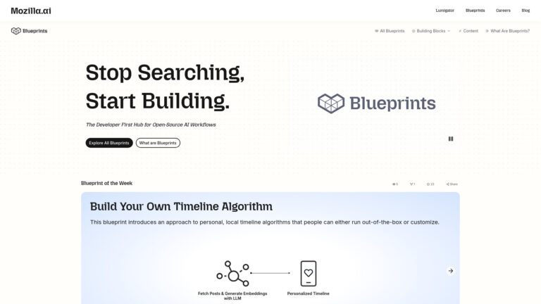 Popular Mozilla.ai’s Blueprint Hub AI Tool Review