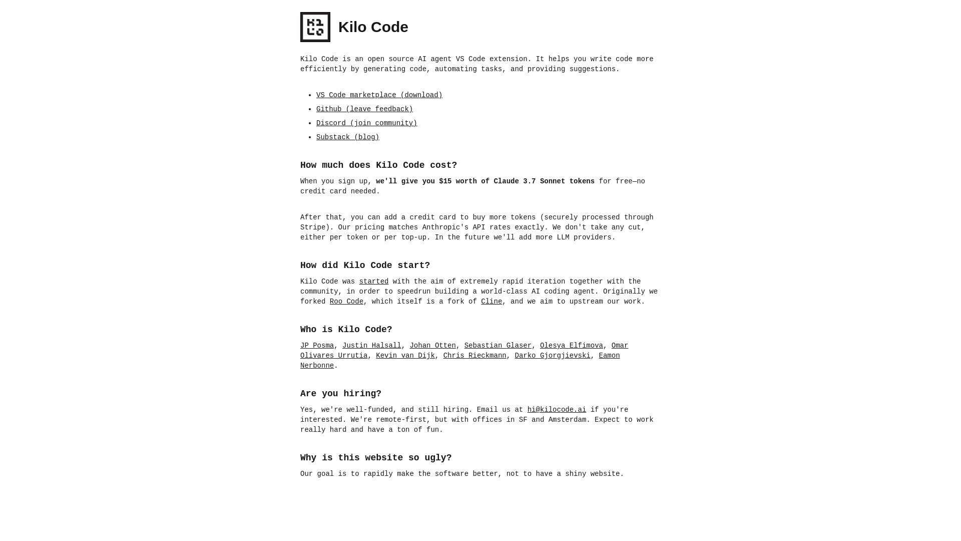 Kilo Code logo