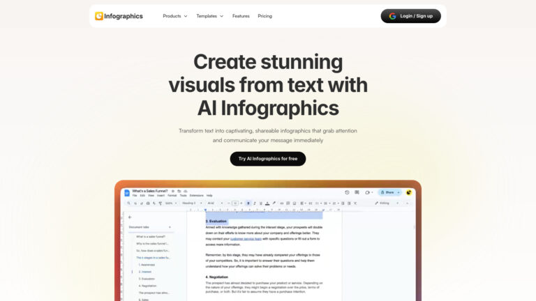 Powerful Infographics AI AI Tool Review