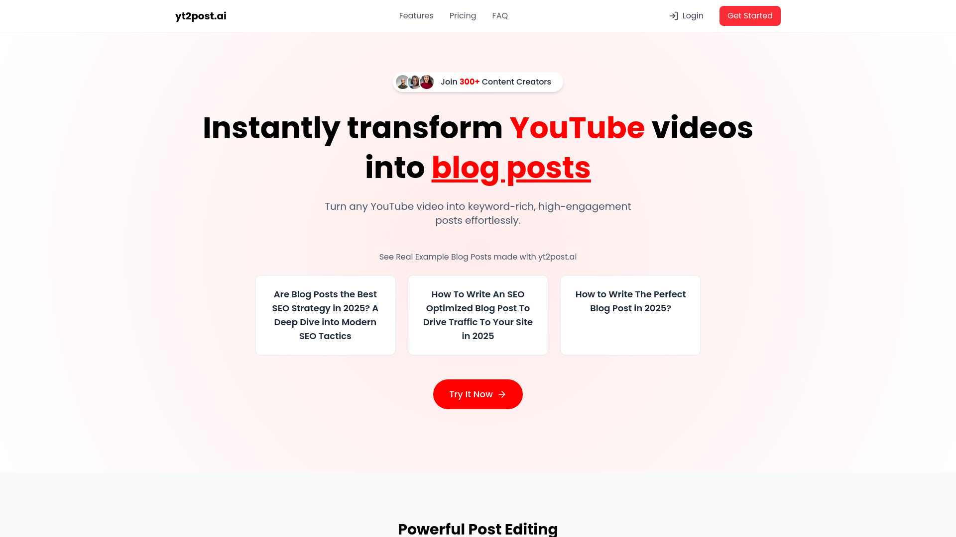 yt2post.ai logo