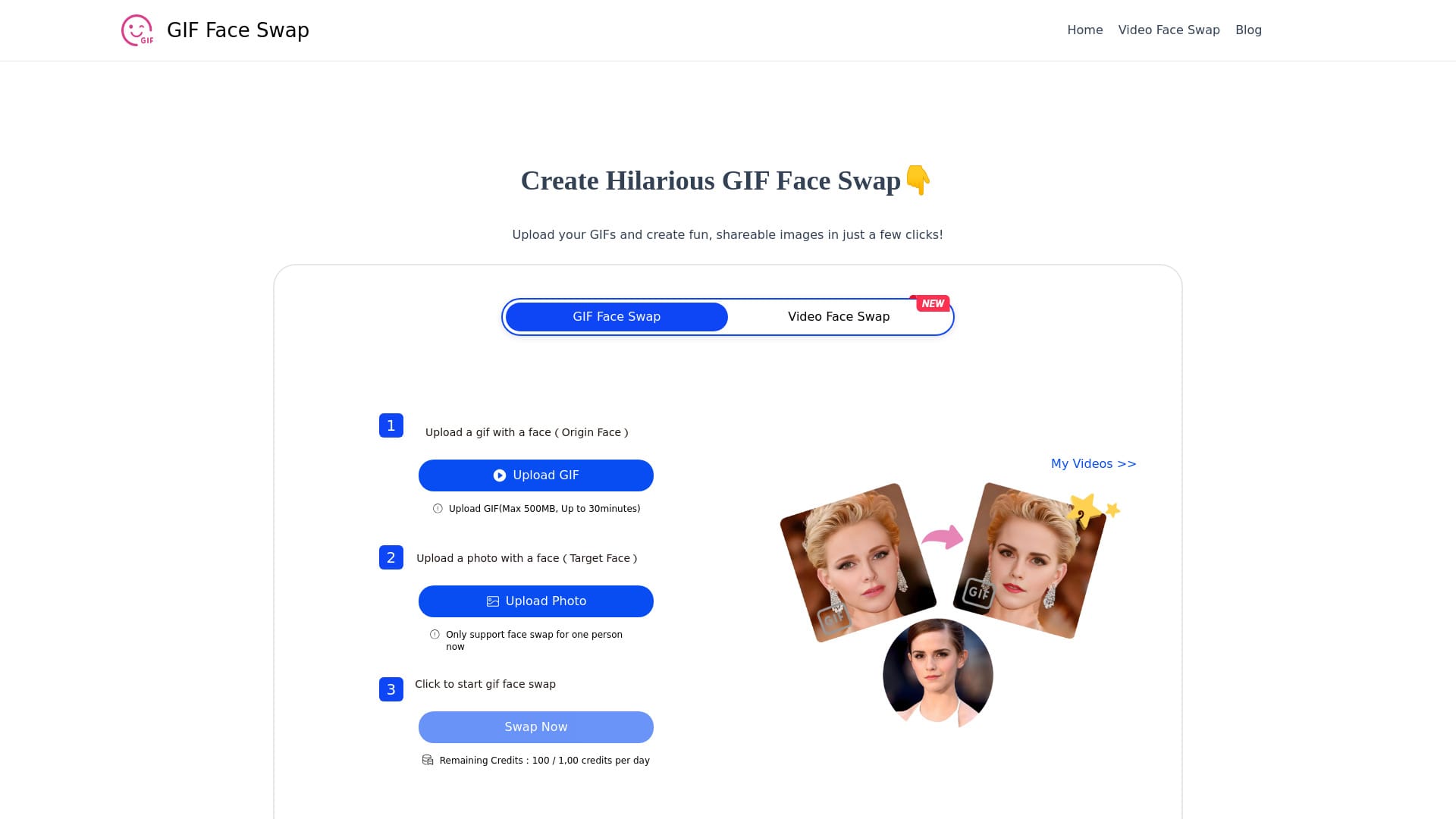 GIF Face Swap logo