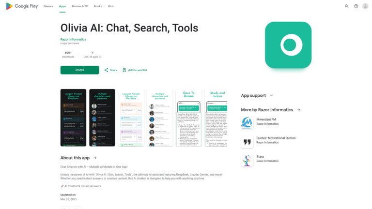Trending Olivia AI AI Tool Review