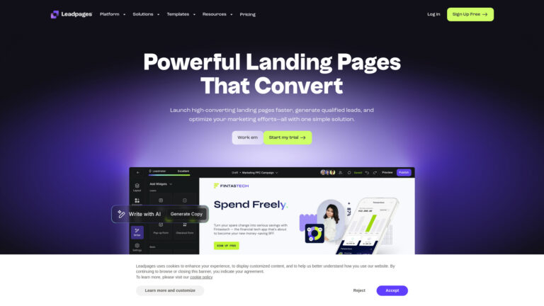Top Leadpages AI Tool Review