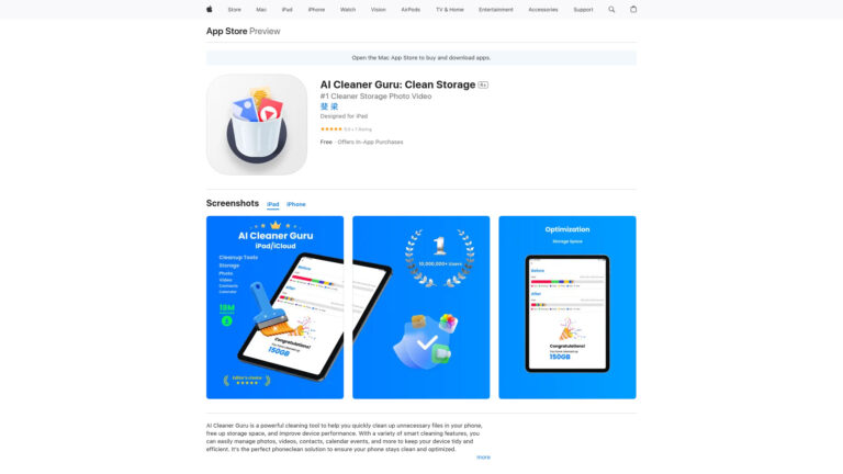 Powerful AI Cleaner Guru AI Tool Review