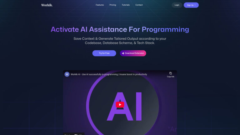 Free Workik AI AI Tool Review