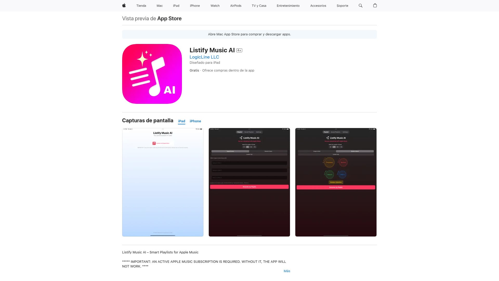 Listify Music AI logo