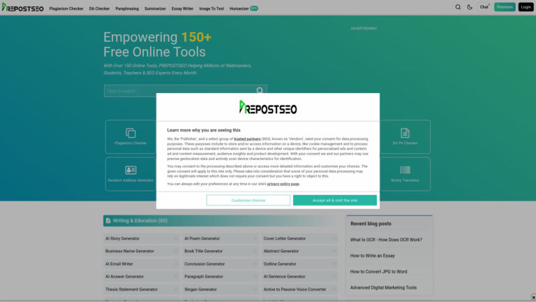 Innovative Prepostseo AI Tool Review